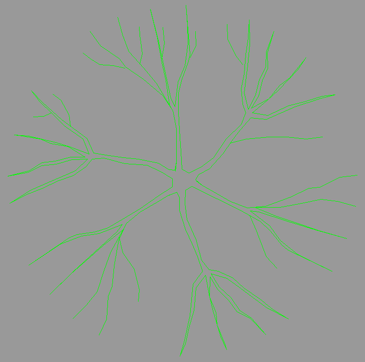 Bloque Autocad Vista de Árbol Color 35 en Planta
